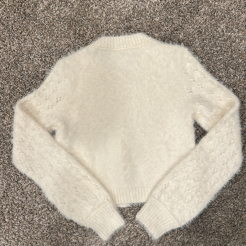 Free People Celeste Cardi Cardigan Sweater in Ivory - Picture 11 of 11